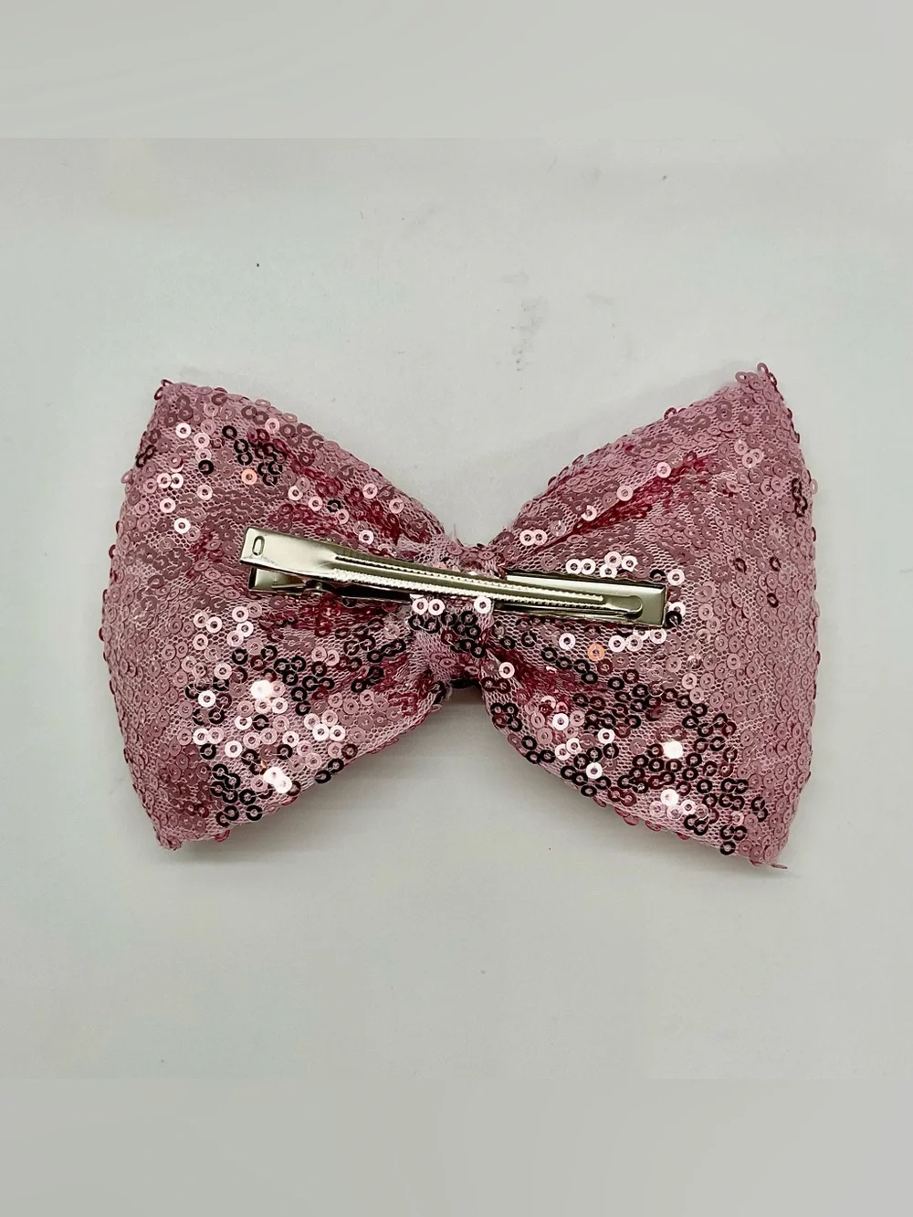 One HELLO KITTY SANRIO Sequin Ribbon Hair Bow in Pink Handmade
